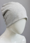 Подшлемник-шапка трикотажный серый меланж