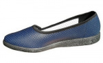Туфли женские перфорация (черные, синие)