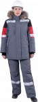 iForm™ Куртка ХАЙ-ТЕК SAFETY зимняя женская серо-чёрно-красная