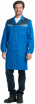 Халат КМ-10 Люкс мужской васильково-синий