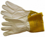 Перчатки рабочие сварочные кожаные козья кожа, длина 35 см