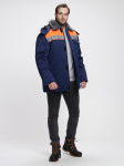 Куртка зимняя Бригада NEW сине-оранжевая