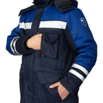 Куртка Антистат утепленная сине-васильковая