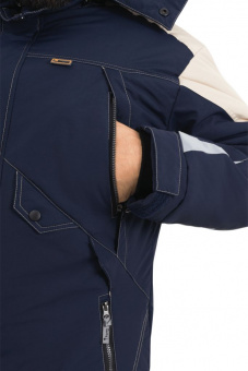 iForm™ Куртка ХАЙ-ТЕК утеплённая сине-бежевая