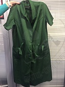 Халат женский зеленый короткий рукав с запахом