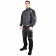 Brodeks Брюки мужские летние KS 302 C серо-черные 100% хлопок