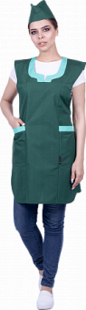 Униформа Ника темно-зеленая с салатовым