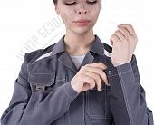 iForm™ Халат ТУРБО SAFETY женский летний серый
