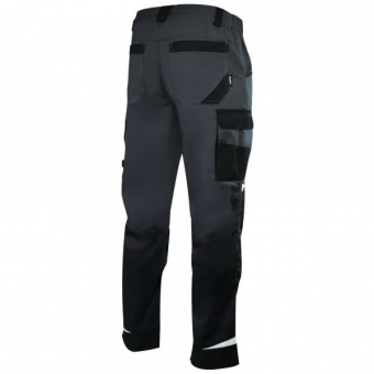Brodeks Брюки мужские летние KS 302 C серо-черные 100% хлопок