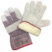 Перчатки спилковые комбинированные утепленные Profi WINTER Ангара Plush