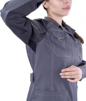 iForm™ Халат ТУРБО SAFETY женский летний серый