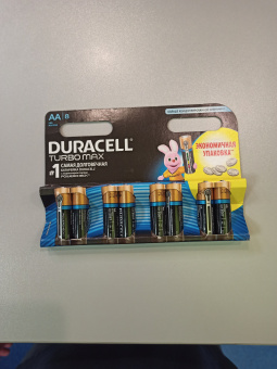 Батарейка DURACELL MN1500 TURBO MAX AA LR-6 BL8 8/96 пальчиковая алкалиновая