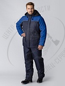 Куртка для инженера зимняя сине-васильковая